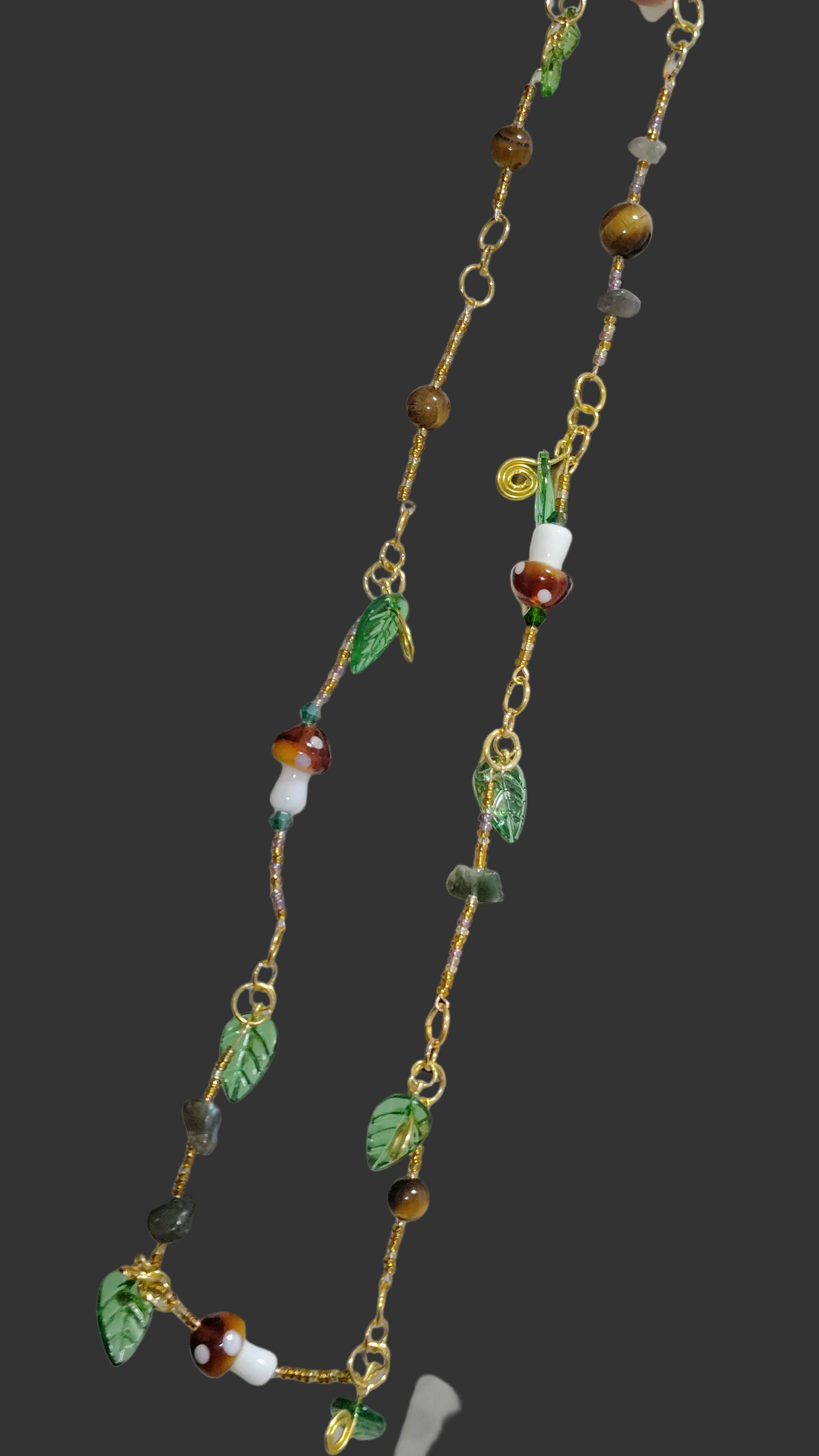 Woodland Wanderer™ Necklace | Handmade Whimsical Tiger's Eye Necklace
