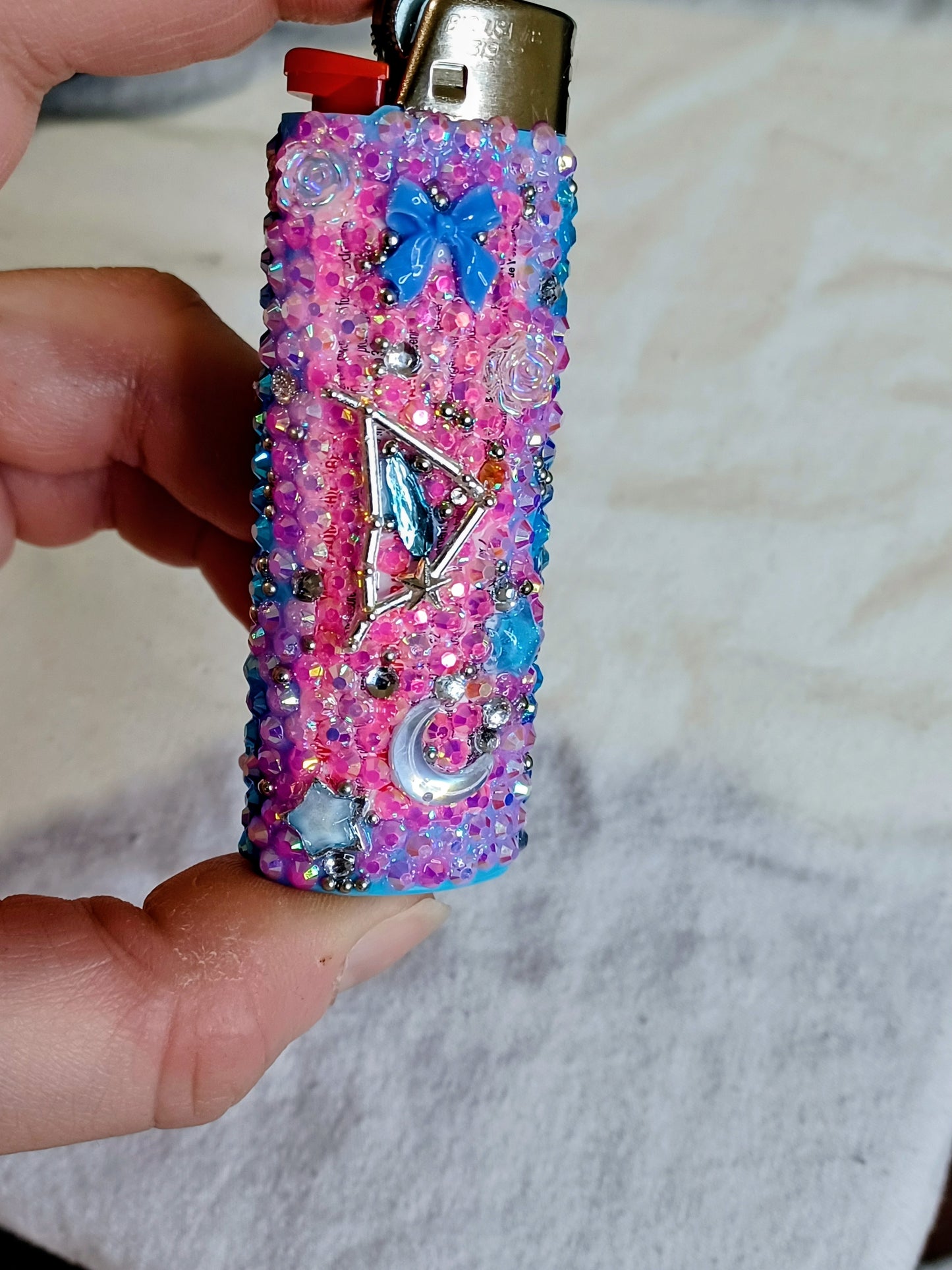 Libra Glam Lighter | Handmade Bedazzled Zodiac Glam Lighter