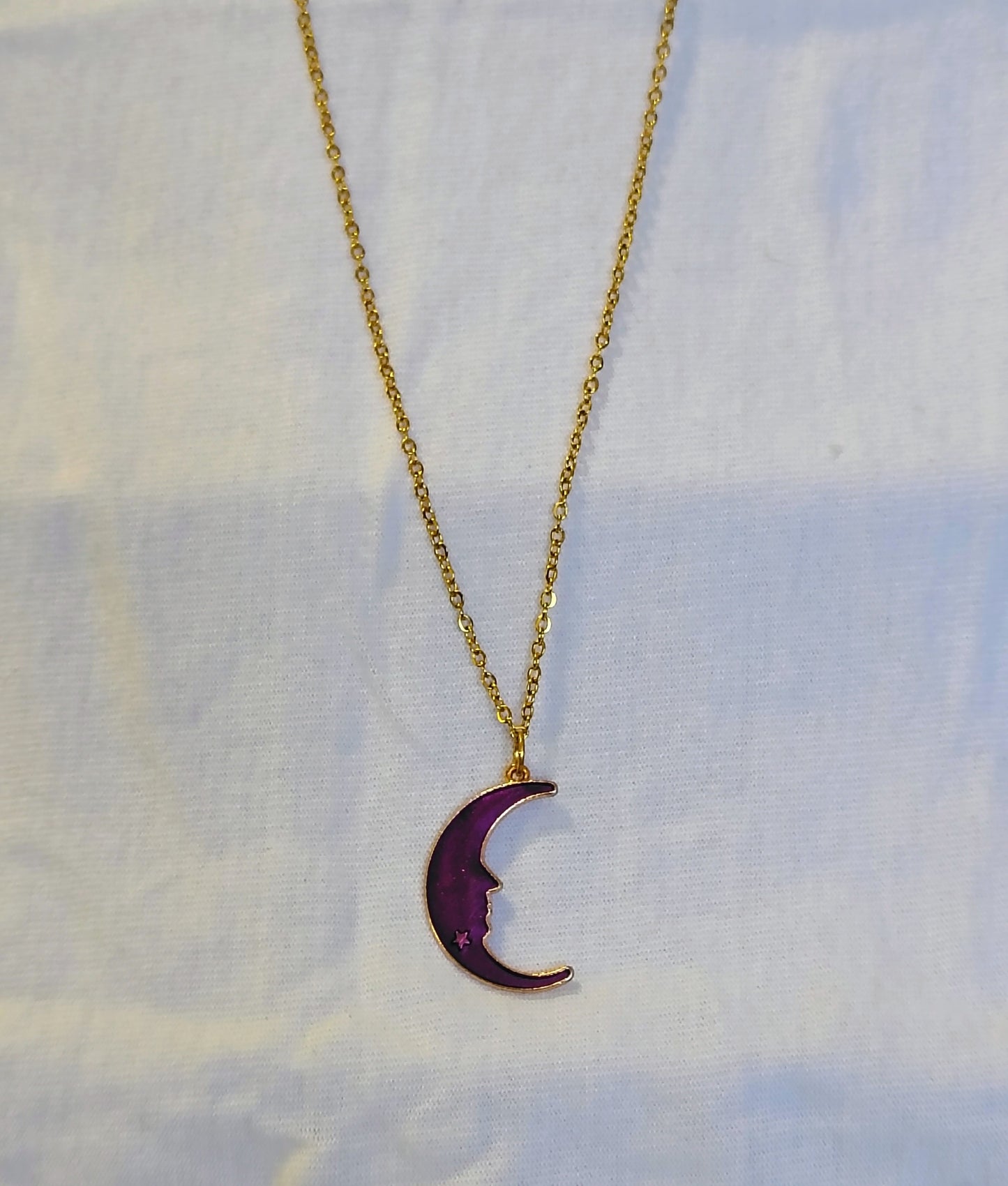 Velvet Moon Necklace™ | Handmade Astrology Moon Charm Necklace