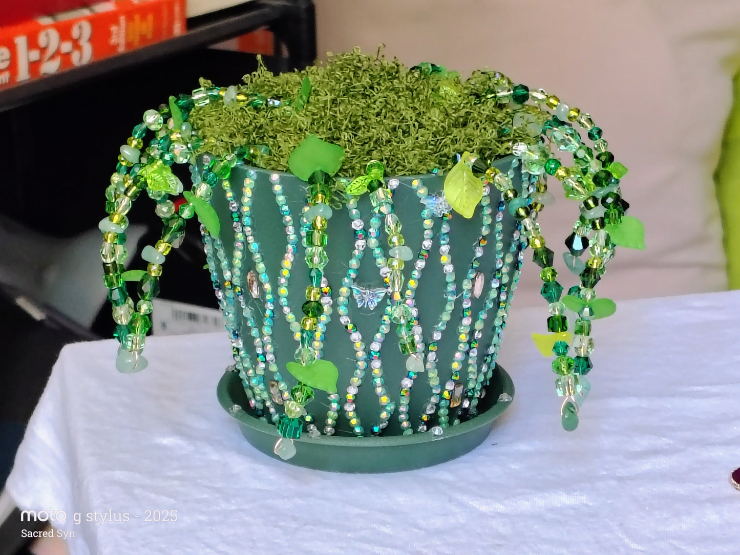 Fairy Prosperity Garden™ | Handmade Green Aventurine Crystal Planter Spiritual Home Decor