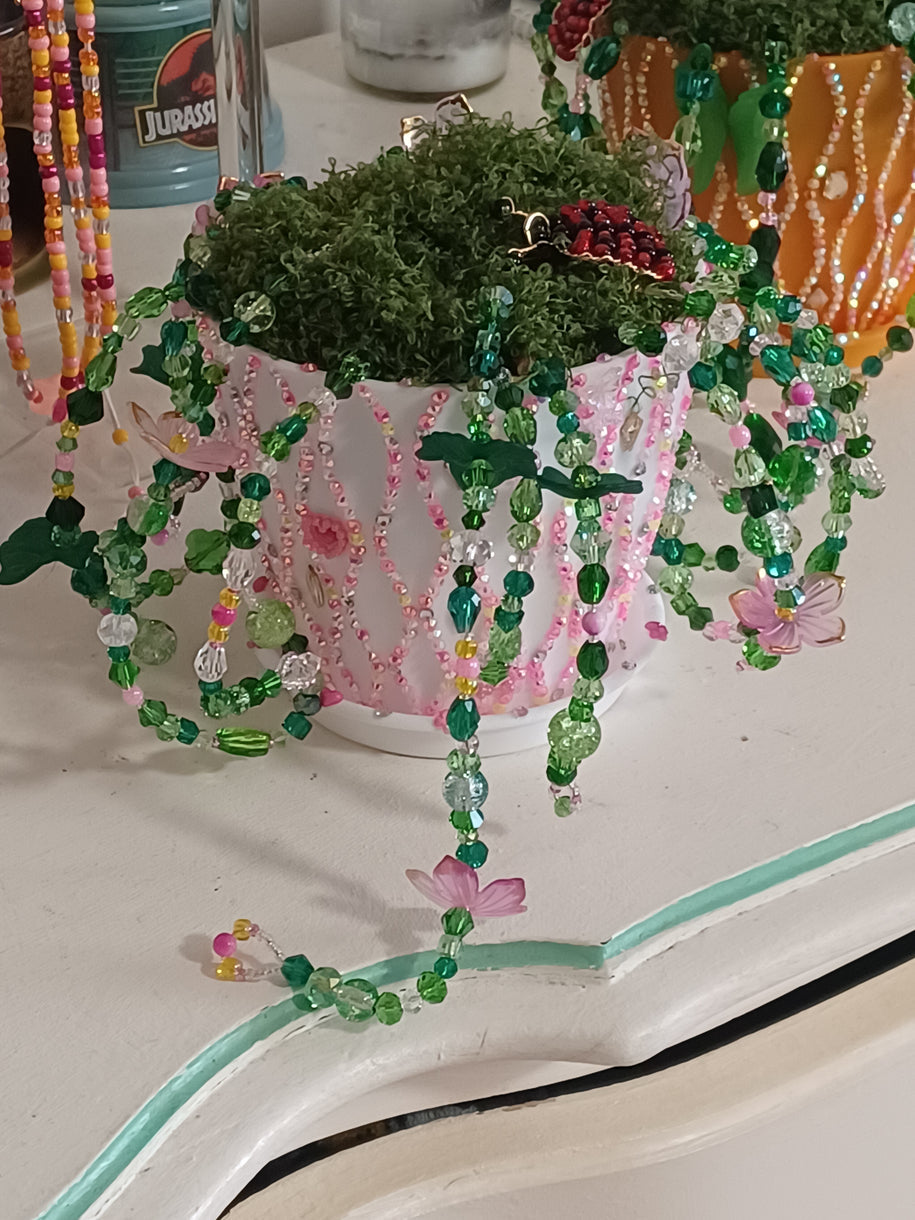 Garden of Bead'N™ | Handcrafted Whimsical Bead Planter Decór