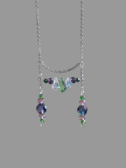 Eden at Twilight™ Necklace & Earring Set| Handmade Celestial Crystal Beaded Jewelry Sets
