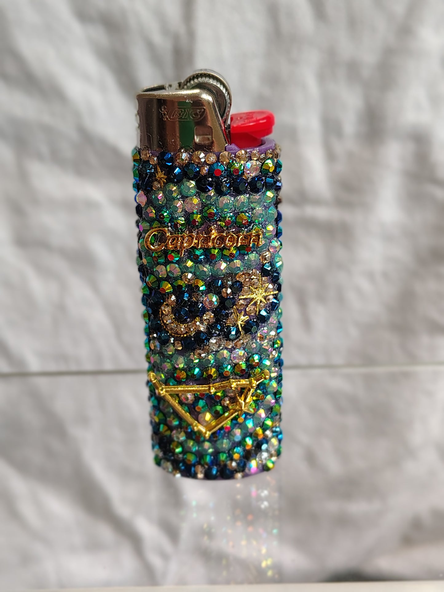 Capricorn Glam Lighter | Handmade Bedazzled Zodiac Glam Lighter