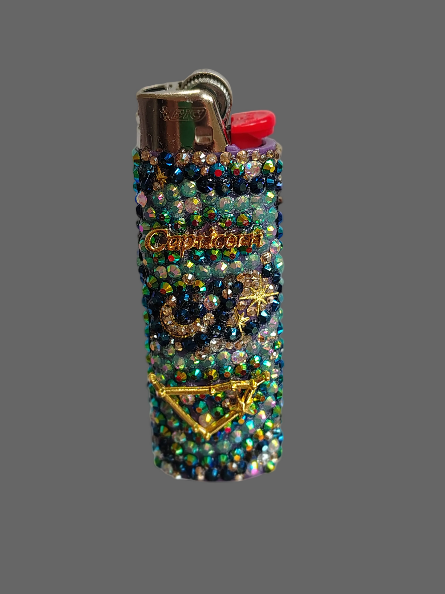 Capricorn Glam Lighter | Handmade Bedazzled Zodiac Glam Lighter