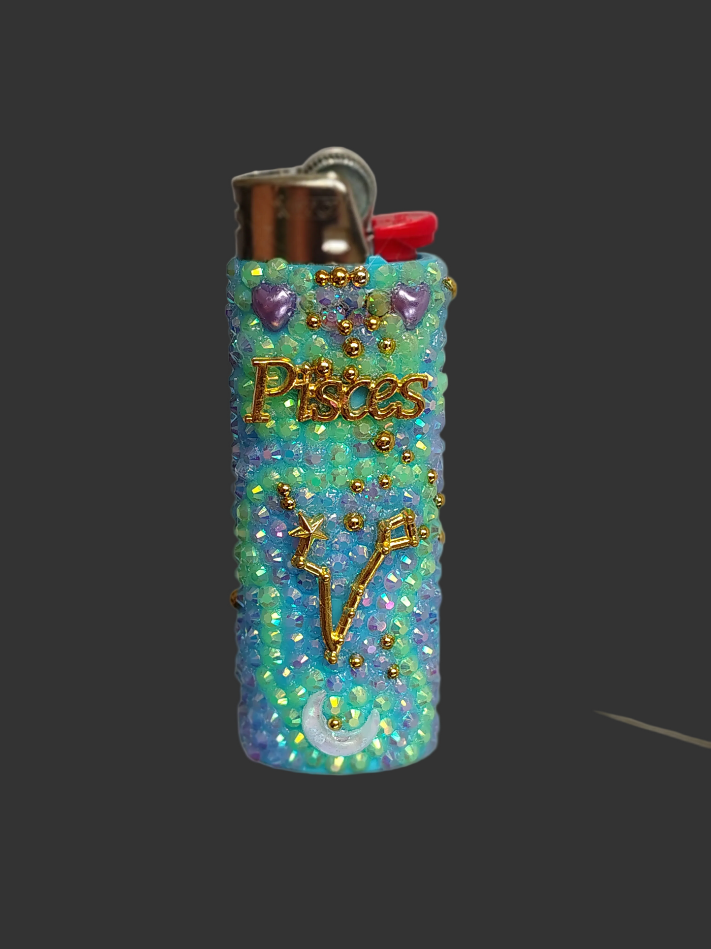 Pisces Glam Lighter | Handcrafted Bedazzled Astrology Glam Lighter
