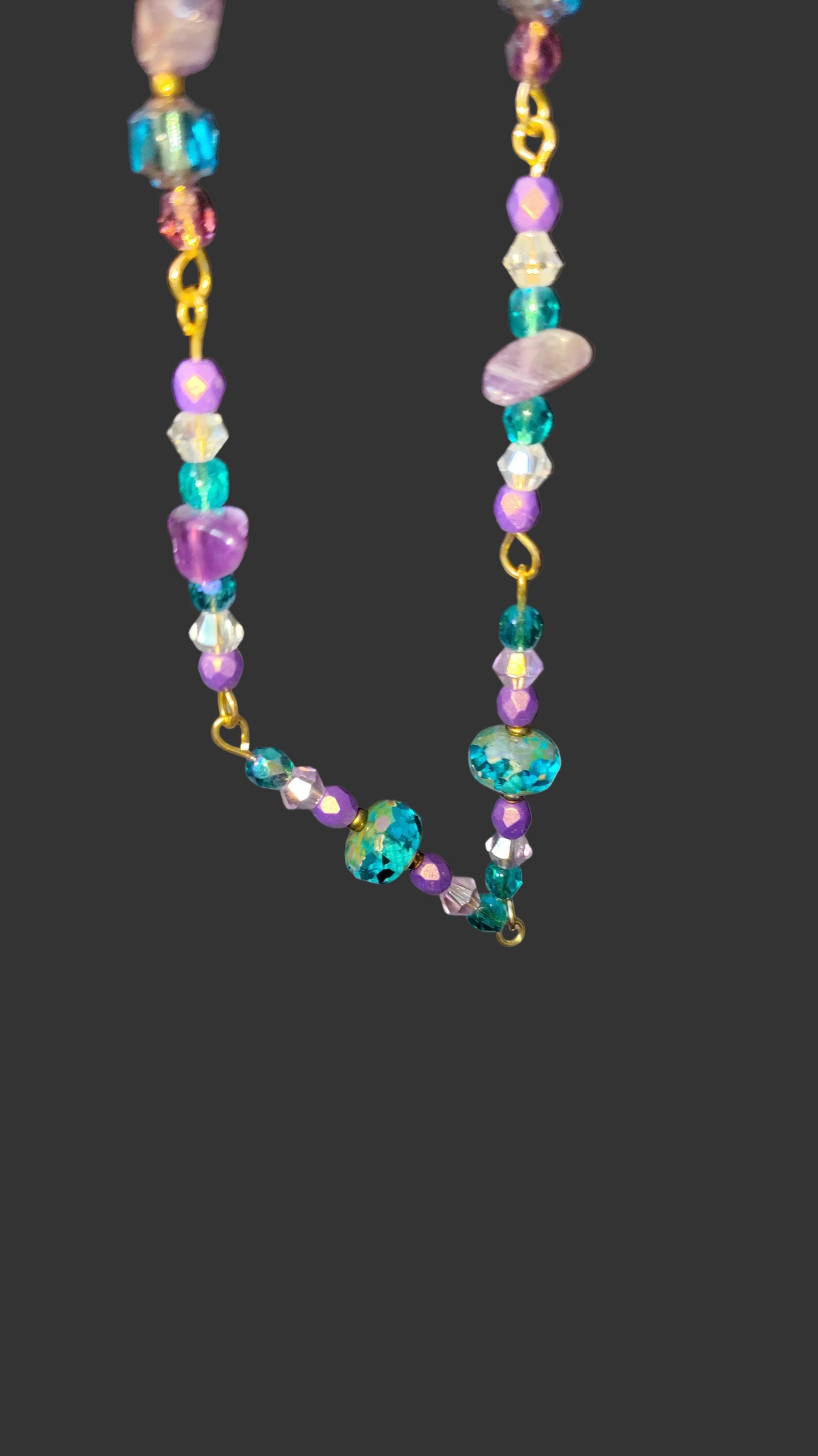 Mermaid's Moonlit Duo™ | Handmade Fantasy Bracelet & Necklace Set