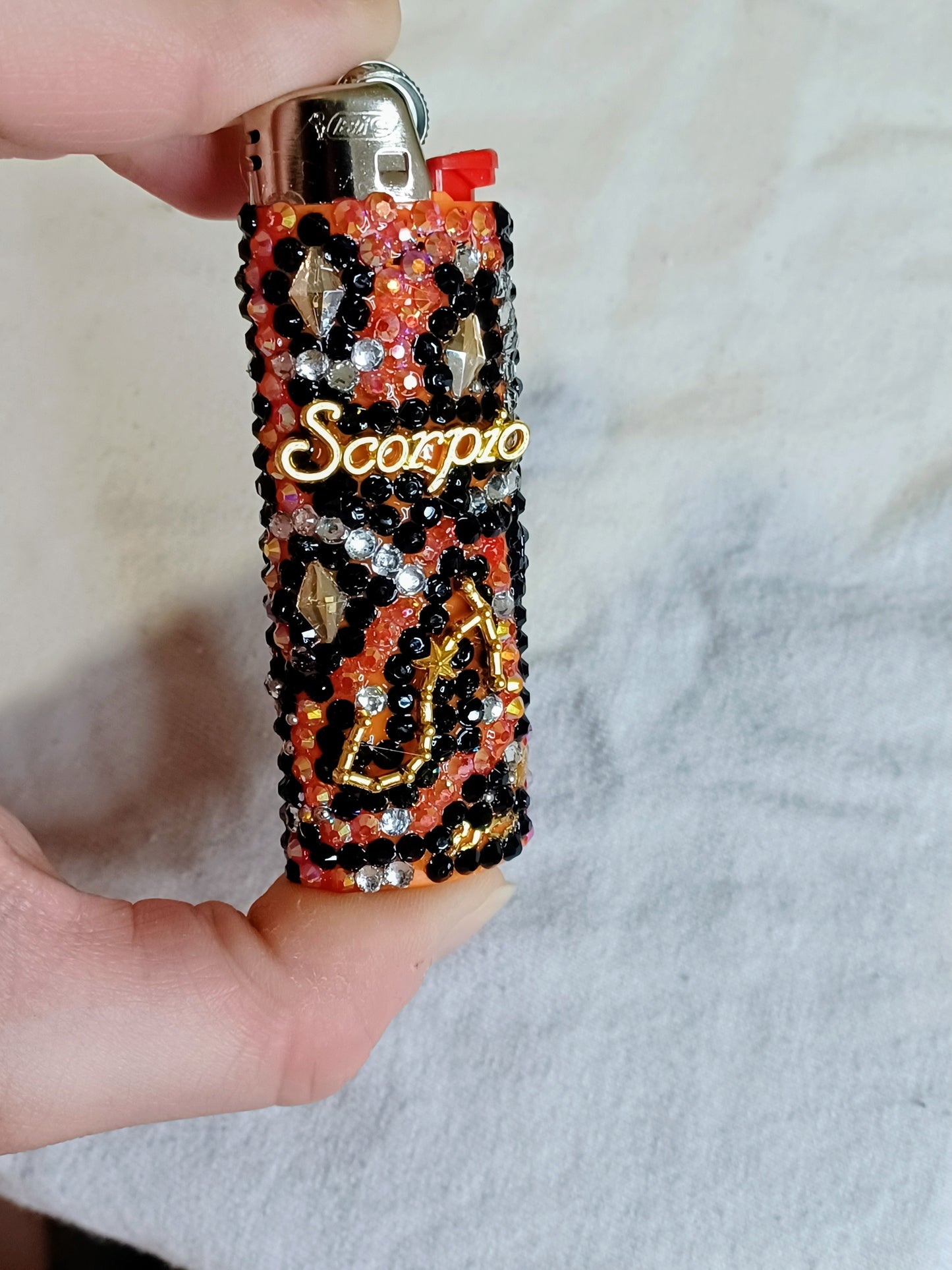 Scorpio Glam Lighter | Handmade Bedazzled Zodiac Glam Lighter