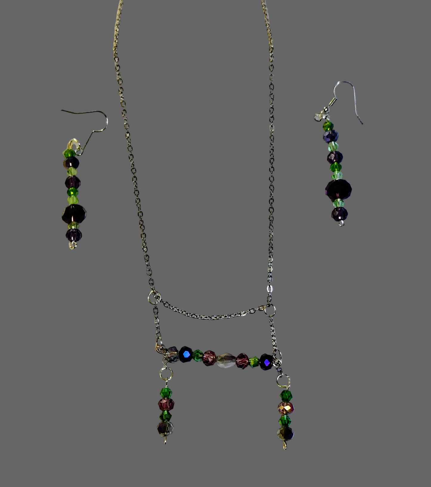 Ivy Moonseed™ Necklace & Earring Set | Handmade Celestial Whimsy Beaded Jewelry Set