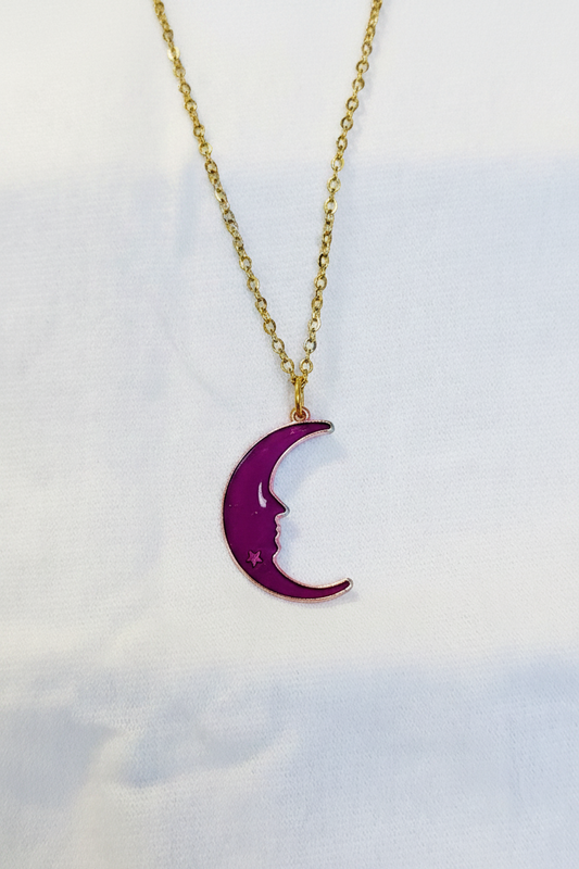Velvet Moon Necklace™ | Handmade Astrology Moon Charm Necklace