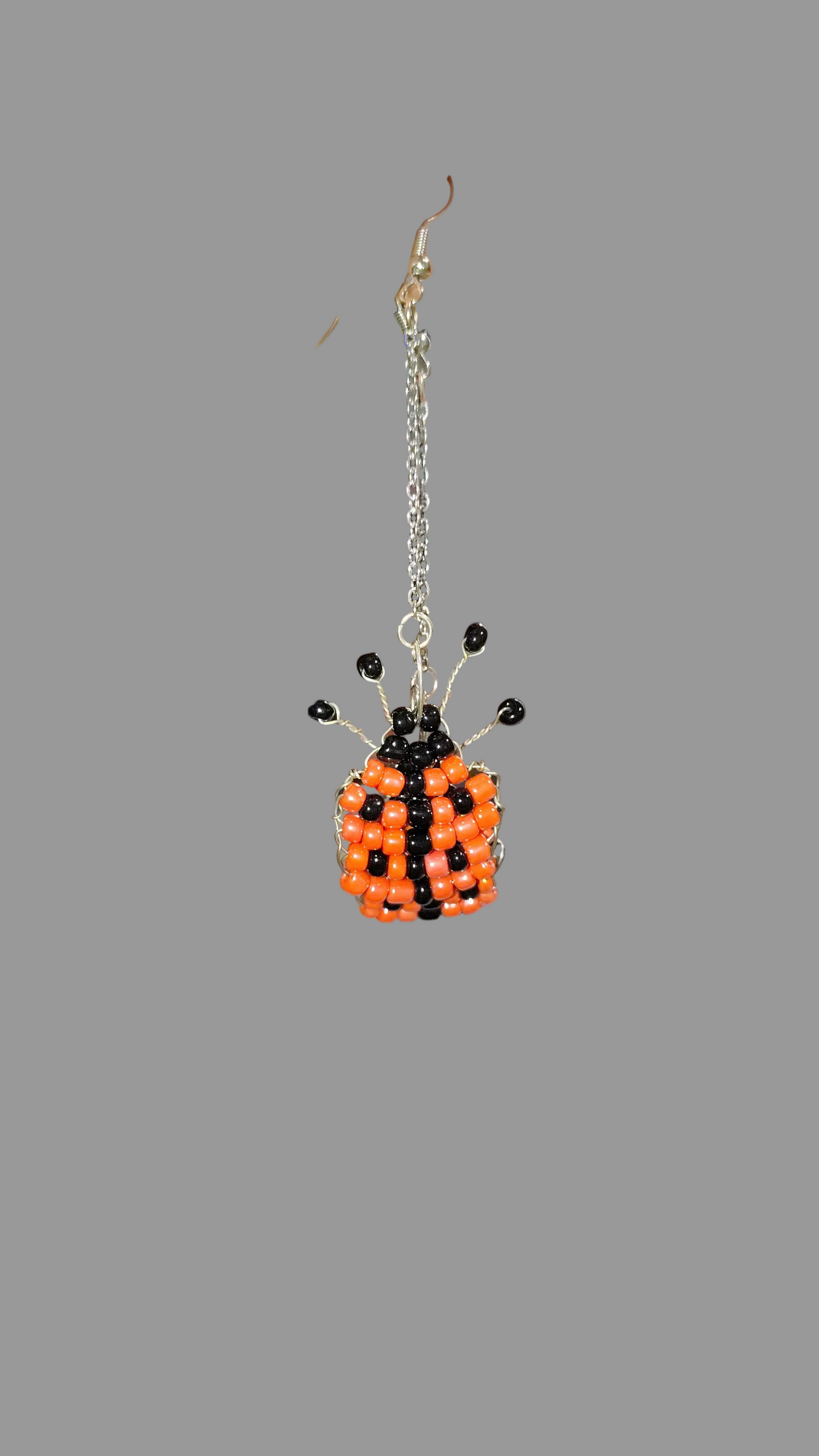 Ladybug Luck™ Dangle Earrings | Handmade Beaded Ladybug Dangle Earrings