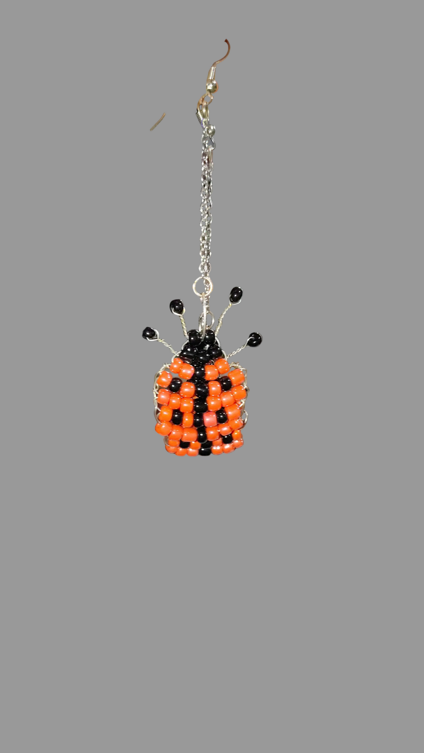 Ladybug Luck™ Dangle Earrings | Handmade Beaded Ladybug Dangle Earrings