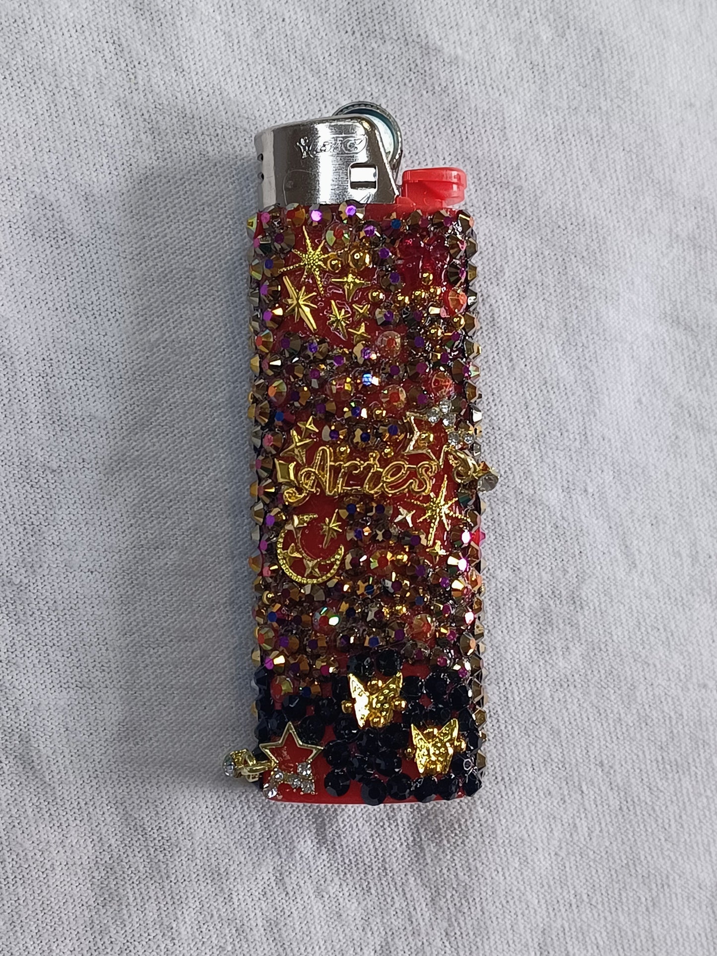 Aries Glam Lighter | Handcrafted Bedazzled Astrology Glam Lighter