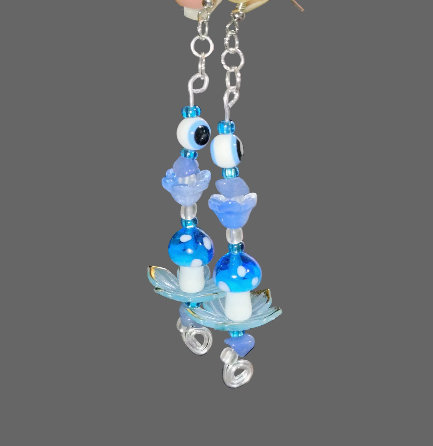 Spirit Bloom™ Dangle Earrings | Spiritual Evil Eye Protection Jewelry