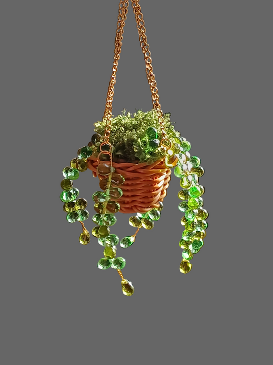 The Moss Maiden's Mischief™ | Handmade Czech Glass Hanging Decór