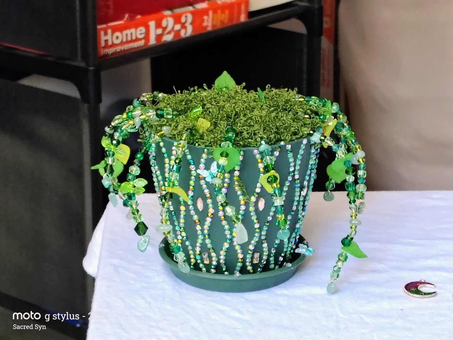 Fairy Prosperity Garden™ | Handmade Green Aventurine Crystal Planter Spiritual Home Decor