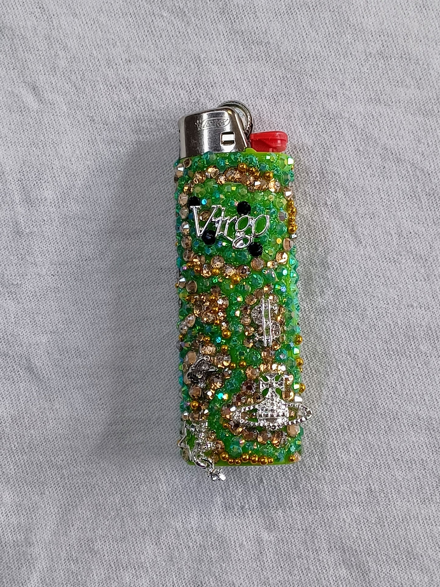 Virgo Glam Lighter | Handmade Bedazzled Zodiac Glam Lighter