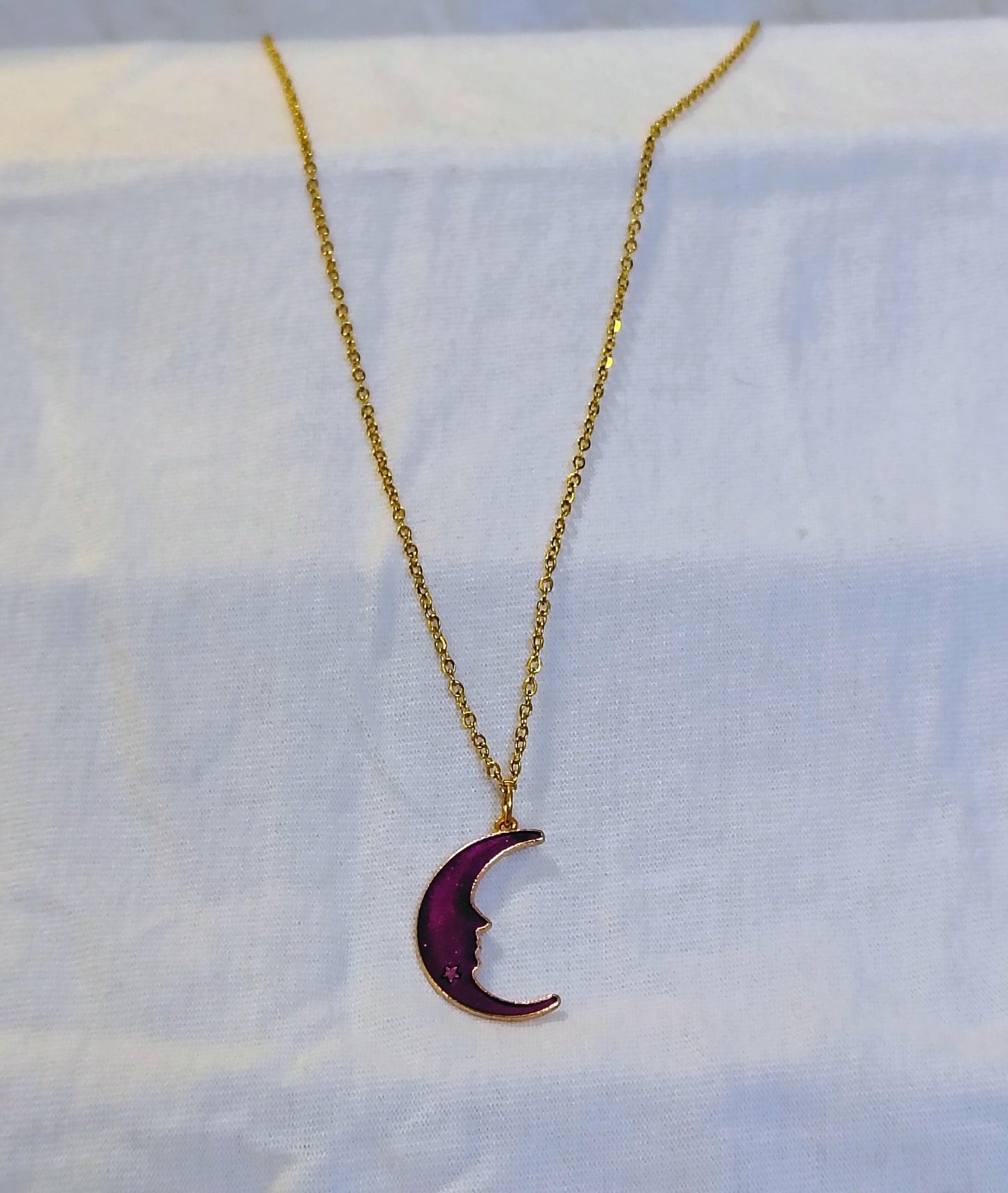 Velvet Moon Necklace™ | Handmade Astrology Moon Charm Necklace