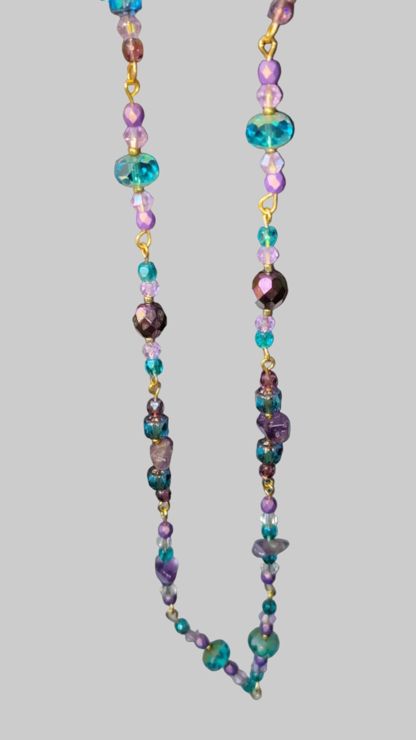 Mermaid's Moonlit Duo™ | Handmade Fantasy Bracelet & Necklace Set